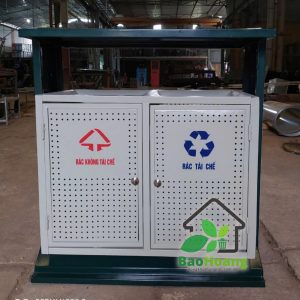 Thùng rác công cộng hai ngăn A88-O